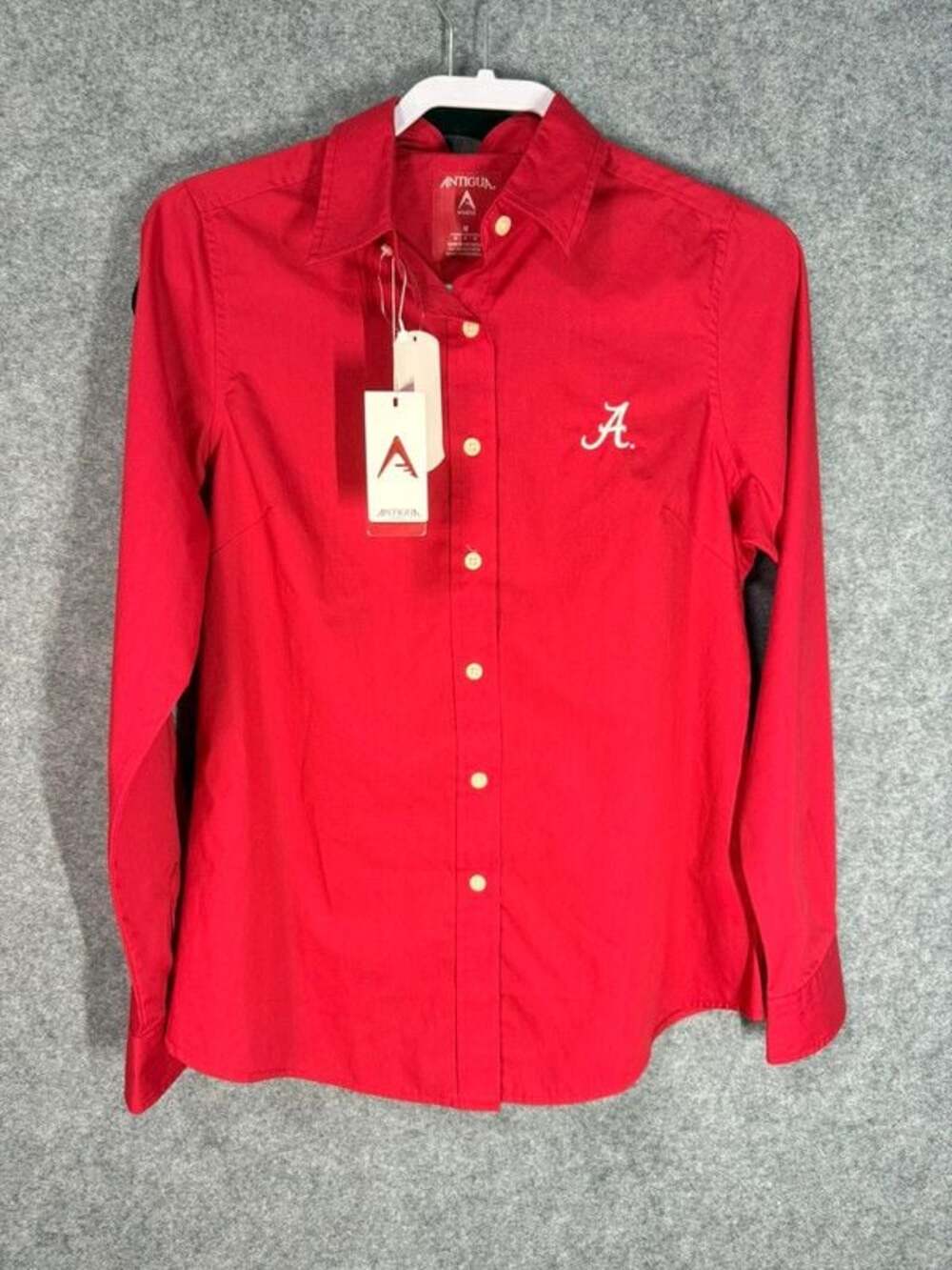NWT Antigua Alabama Crimson Tide Women's Long Sleeve Button Down Shirt Size M